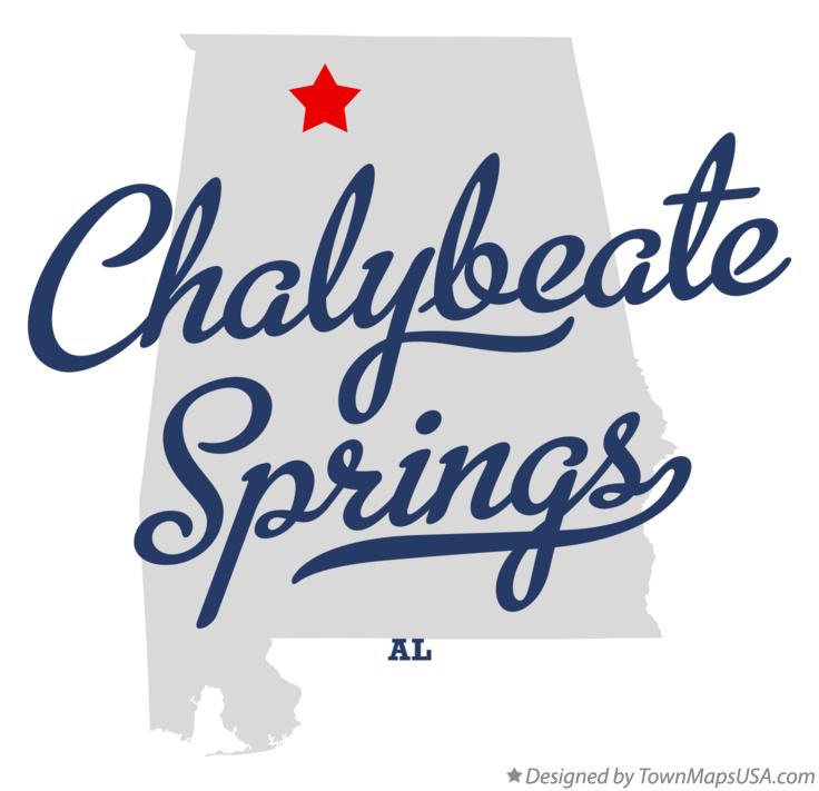 Map of Chalybeate Springs Alabama AL
