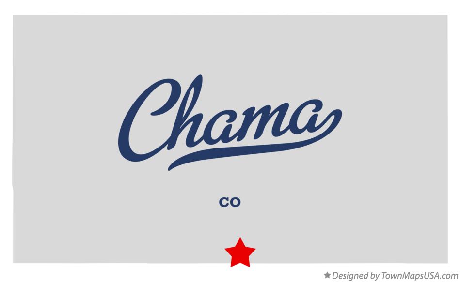 Map of Chama Colorado CO