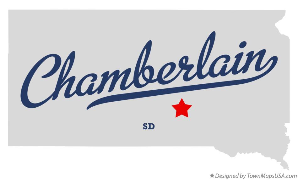 Map of Chamberlain South Dakota SD