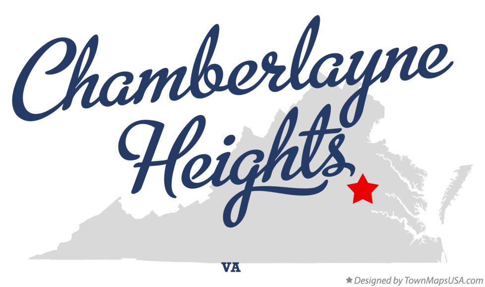 Map of Chamberlayne Heights Virginia VA