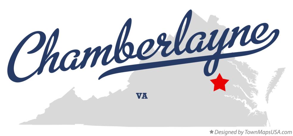 Map of Chamberlayne Virginia VA