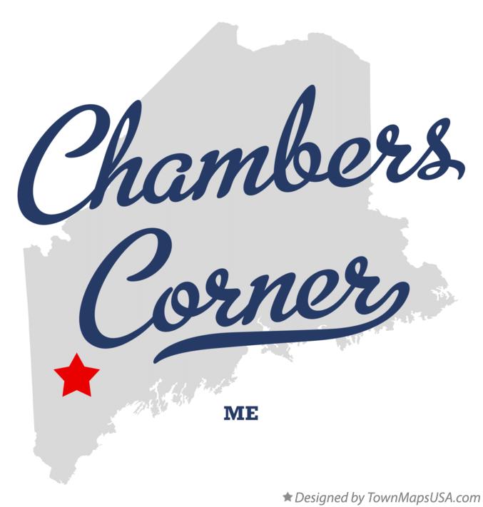 Map of Chambers Corner Maine ME