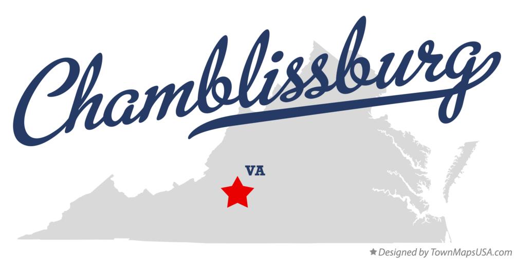 Map of Chamblissburg Virginia VA