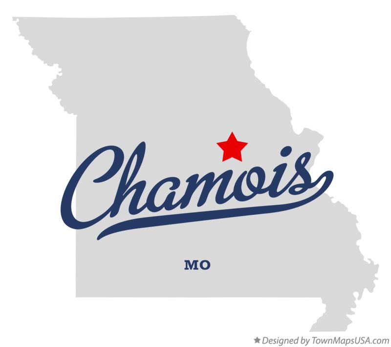 Map of Chamois Missouri MO
