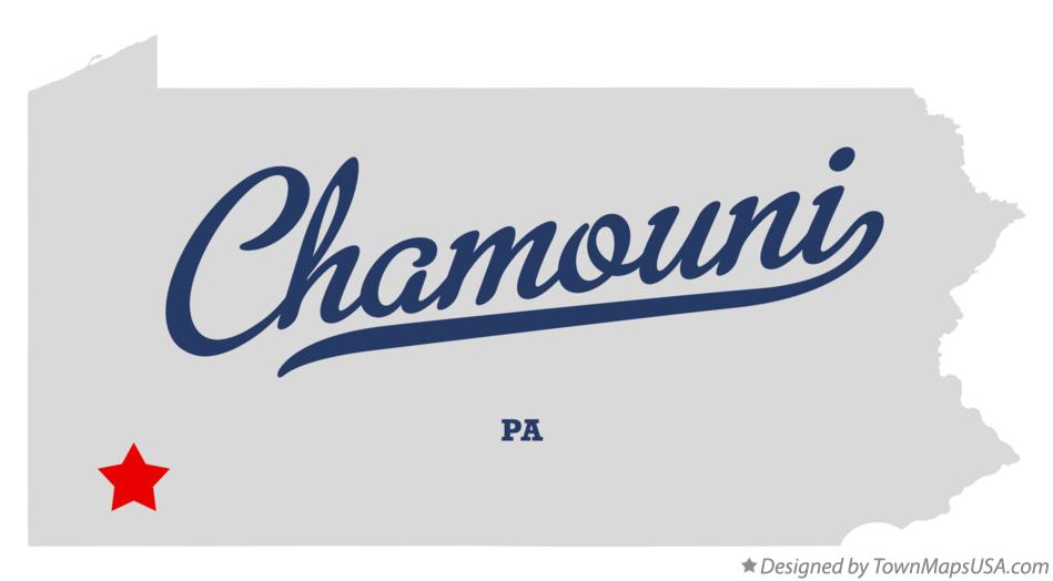 Map of Chamouni Pennsylvania PA