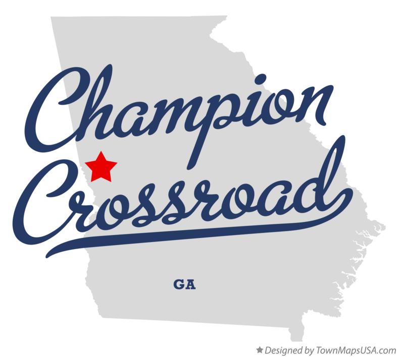 Map of Champion Crossroad Georgia GA