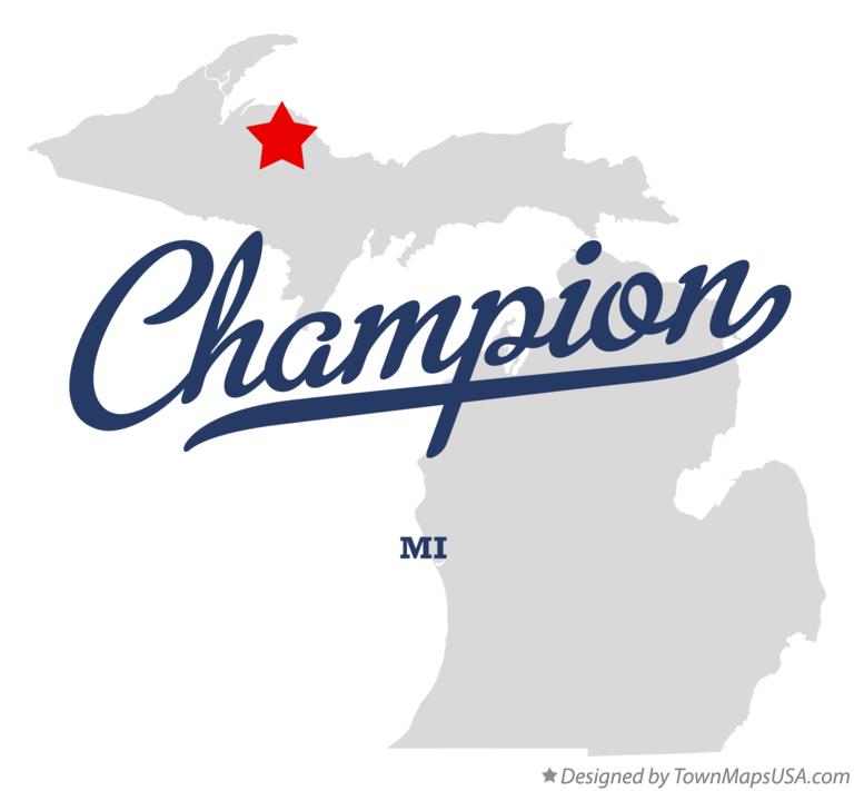 Map of Champion Michigan MI
