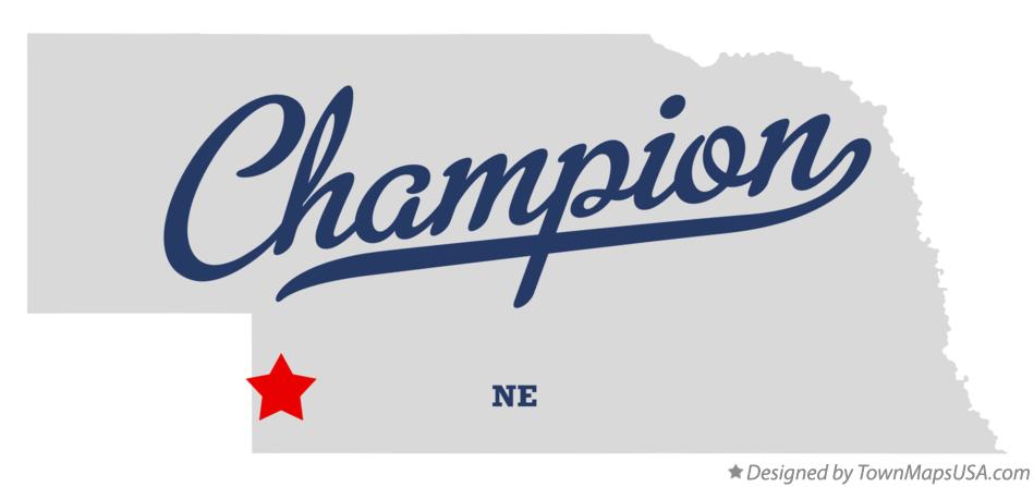 Map of Champion Nebraska NE