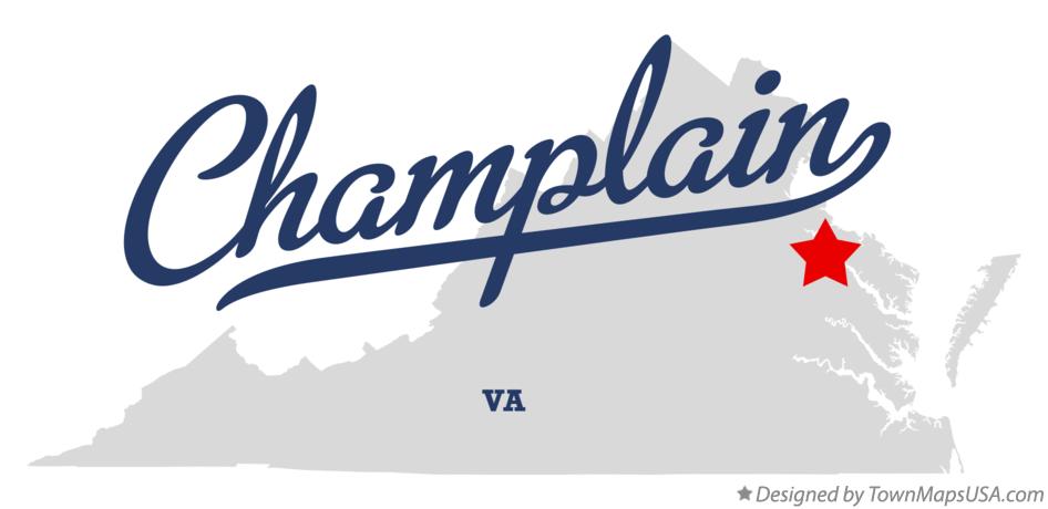 Map of Champlain Virginia VA