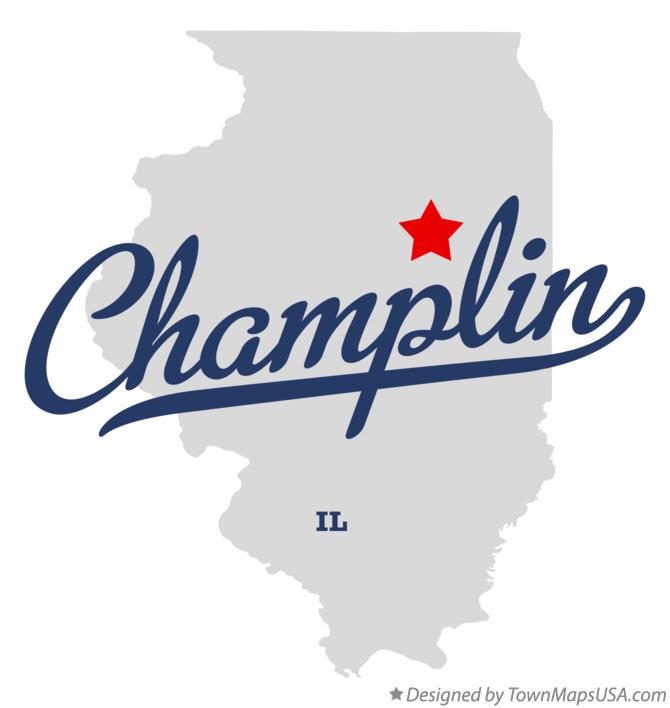 Map of Champlin Illinois IL