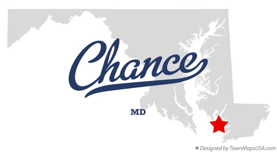 Map of Chance Maryland MD