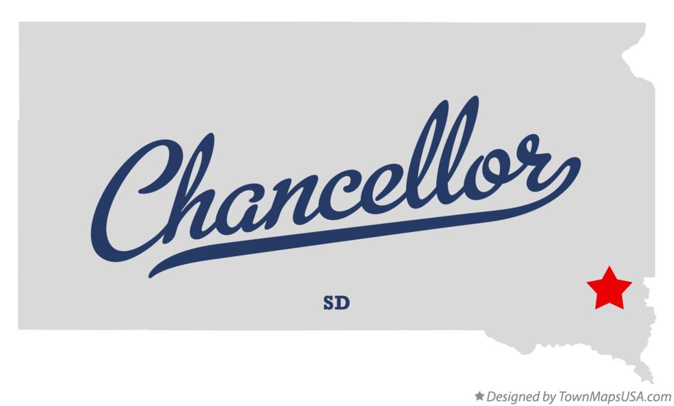 Map of Chancellor South Dakota SD