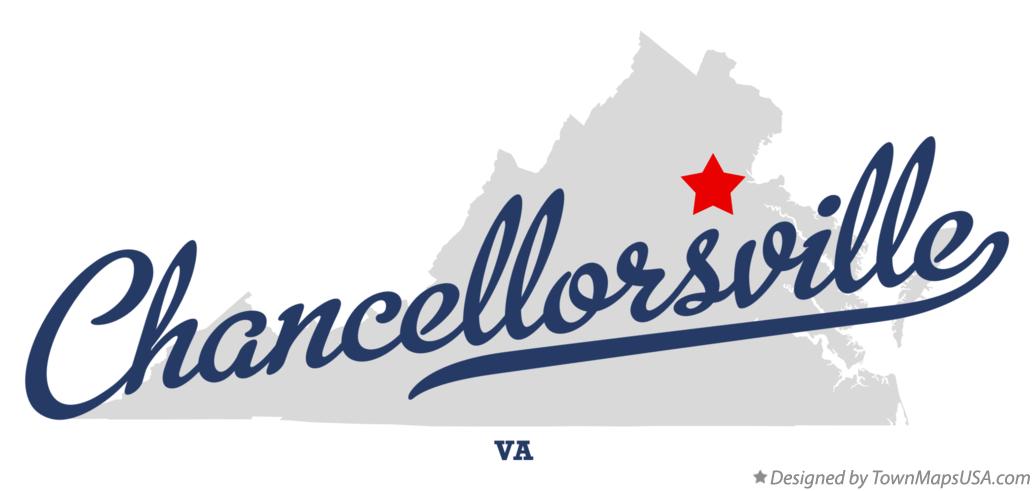 Map of Chancellorsville Virginia VA