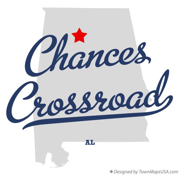 Map of Chances Crossroad Alabama AL