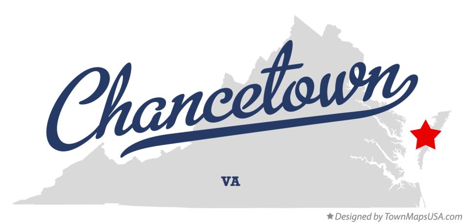Map of Chancetown Virginia VA