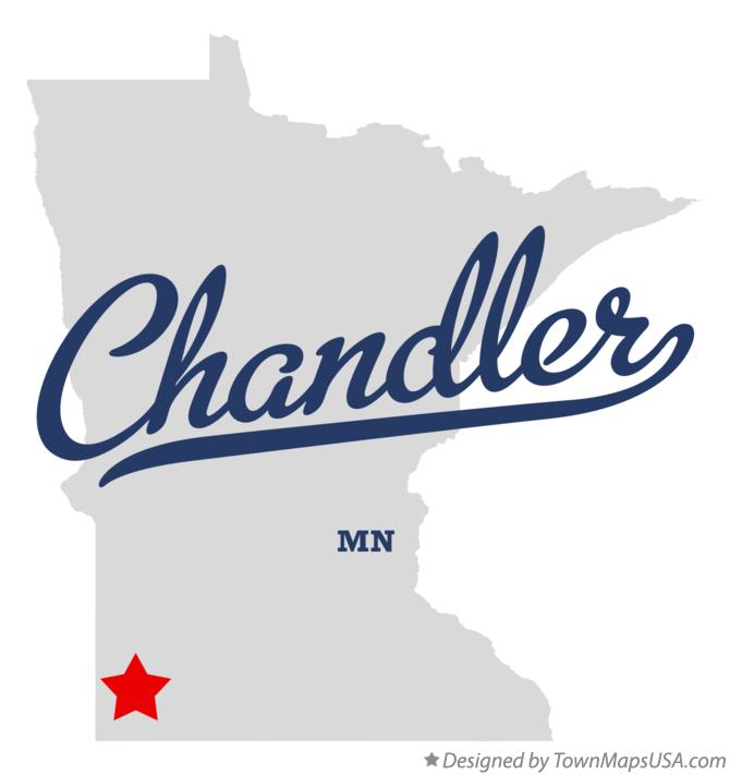 Map of Chandler Minnesota MN