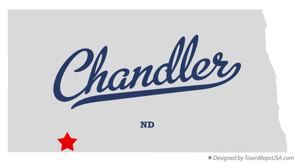 Map of Chandler North Dakota ND