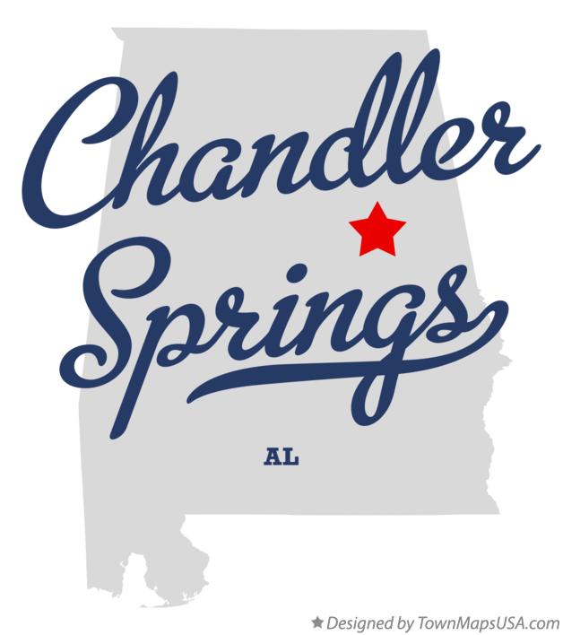 Map of Chandler Springs Alabama AL