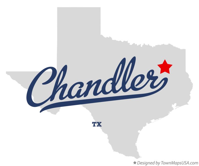 Map of Chandler Texas TX