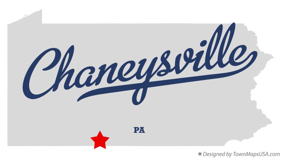 Map of Chaneysville Pennsylvania PA