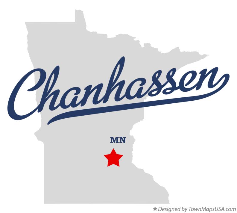Map of Chanhassen Minnesota MN