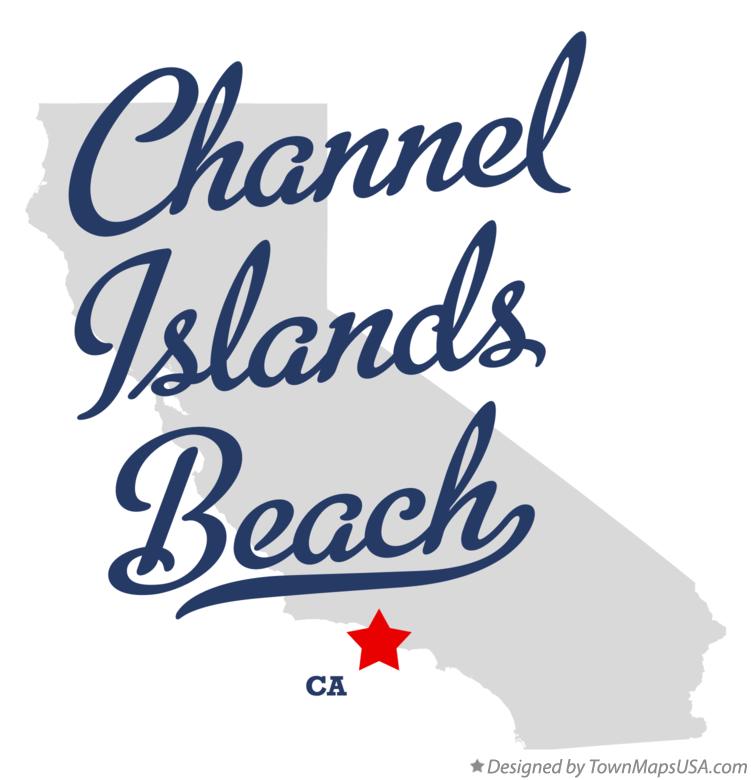 Map of Channel Islands Beach California CA