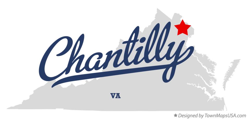Map of Chantilly Virginia VA
