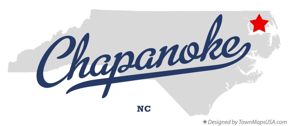 Map of Chapanoke North Carolina NC