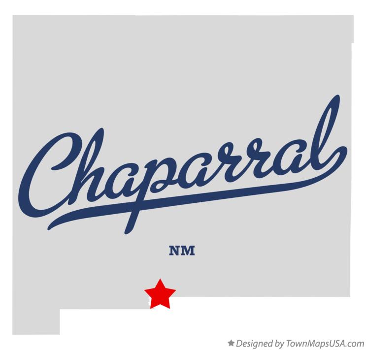 Map of Chaparral New Mexico NM
