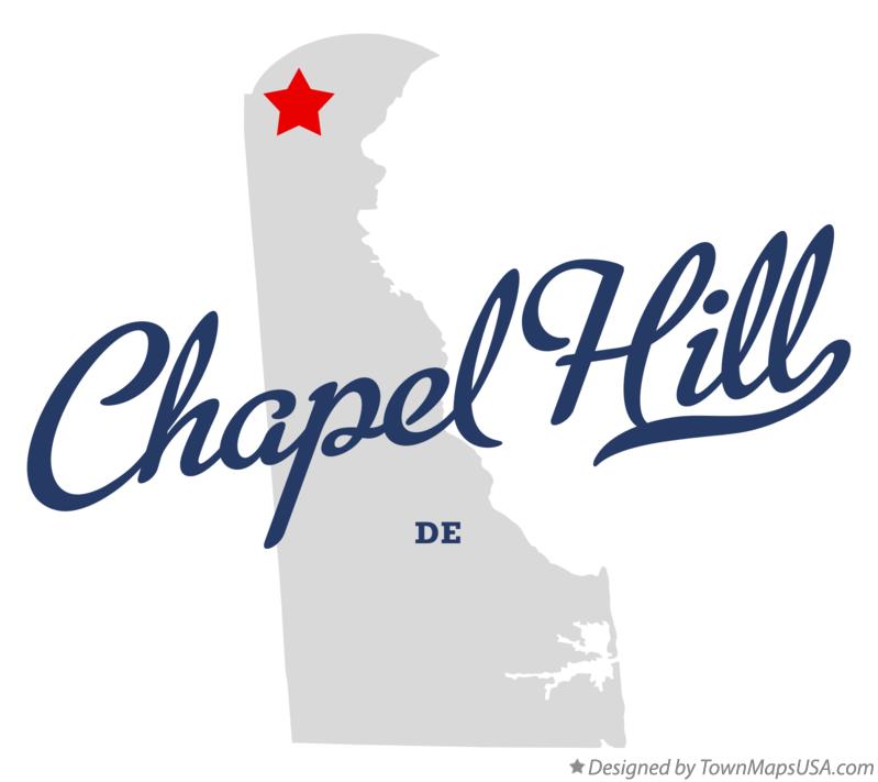 Map of Chapel Hill Delaware DE