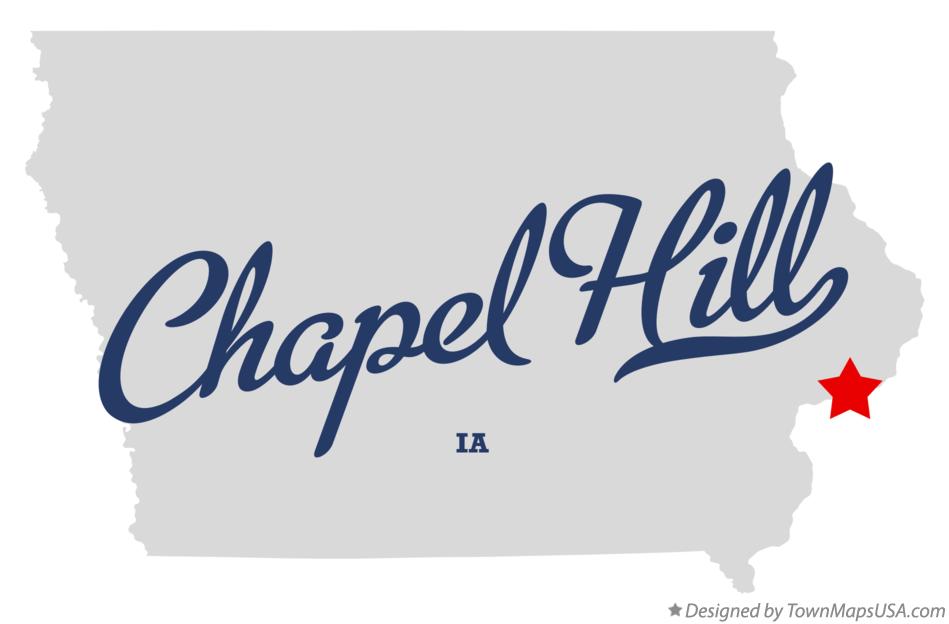 Map of Chapel Hill Iowa IA