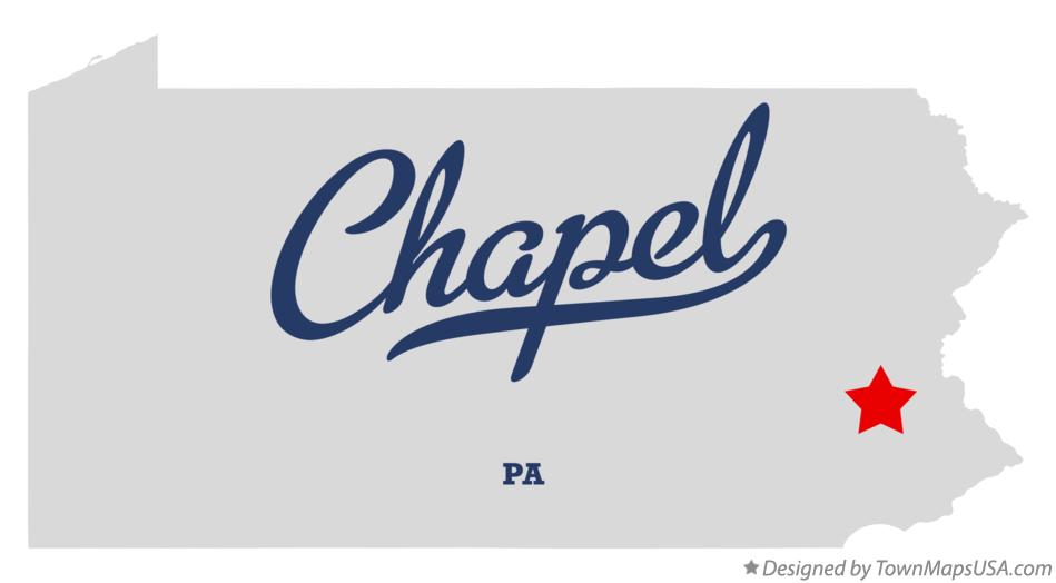 Map of Chapel Pennsylvania PA