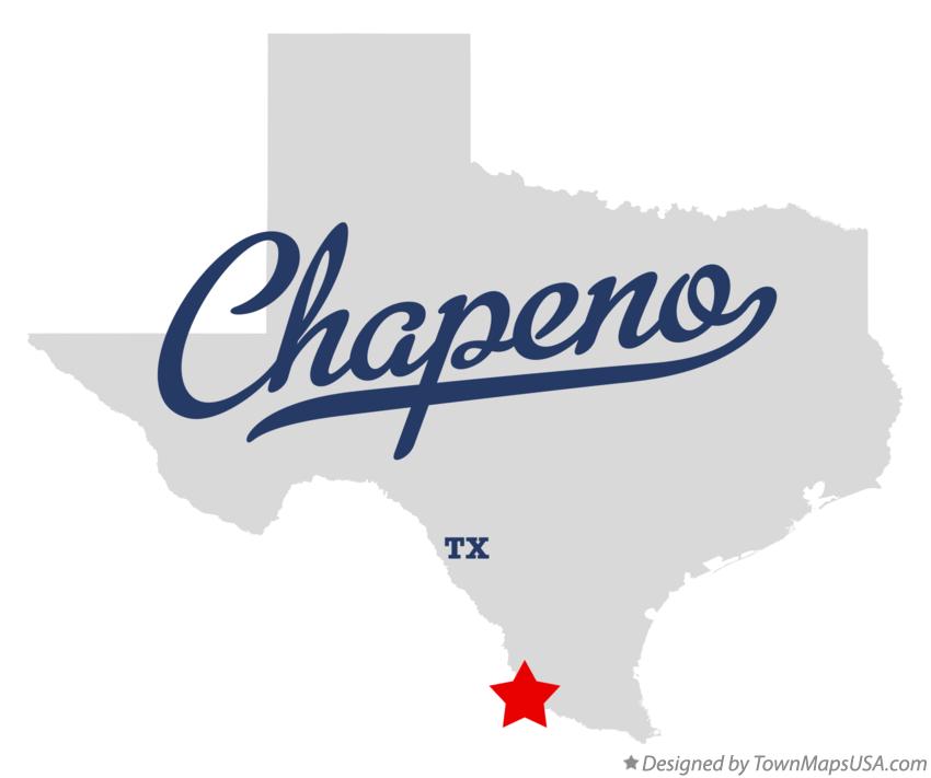 Map of Chapeno Texas TX