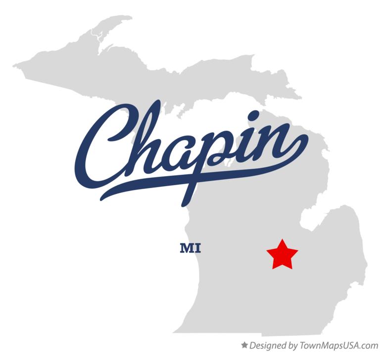 Map of Chapin Michigan MI