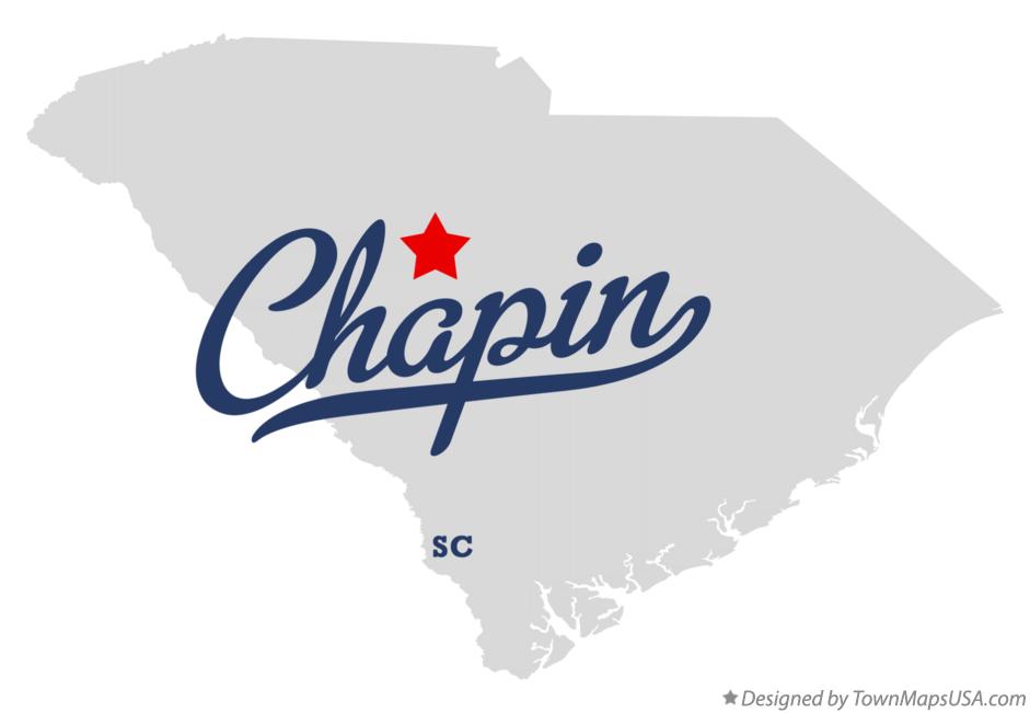 Map of Chapin South Carolina SC