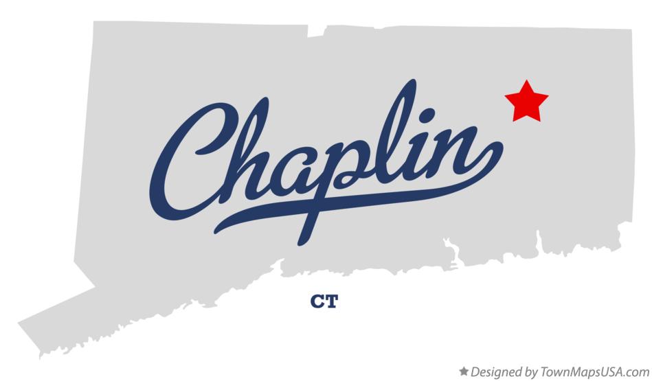 Map of Chaplin Connecticut CT