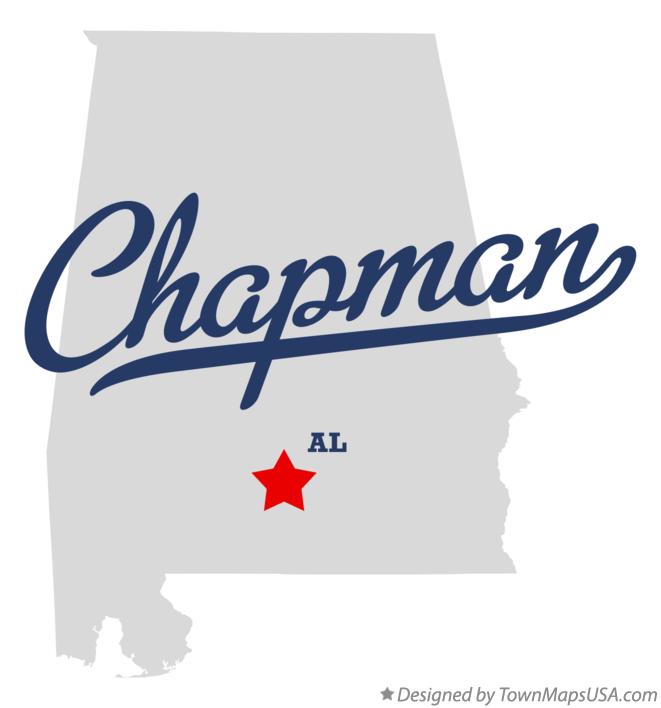Map of Chapman Alabama AL