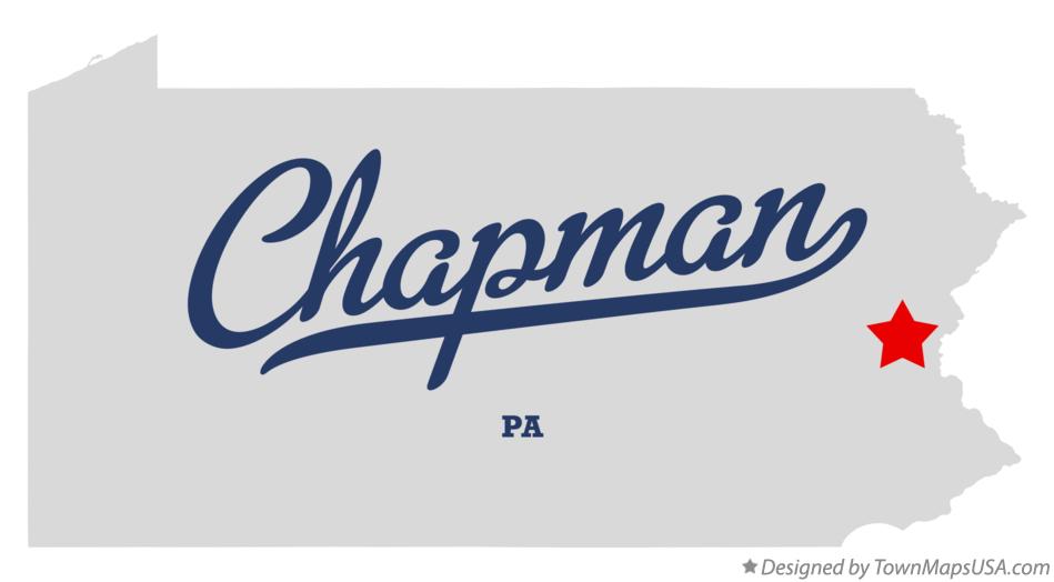 Map of Chapman Pennsylvania PA