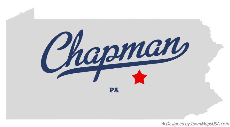 Map of Chapman Pennsylvania PA