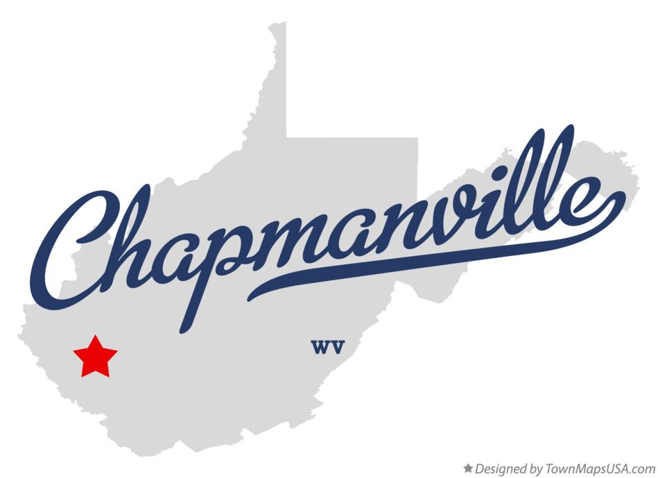 Map of Chapmanville West Virginia WV