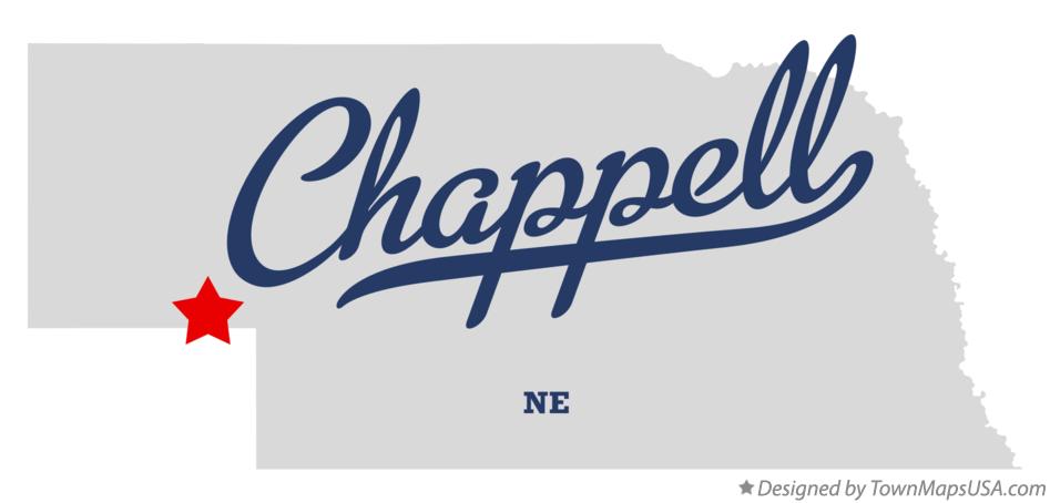 Map of Chappell Nebraska NE