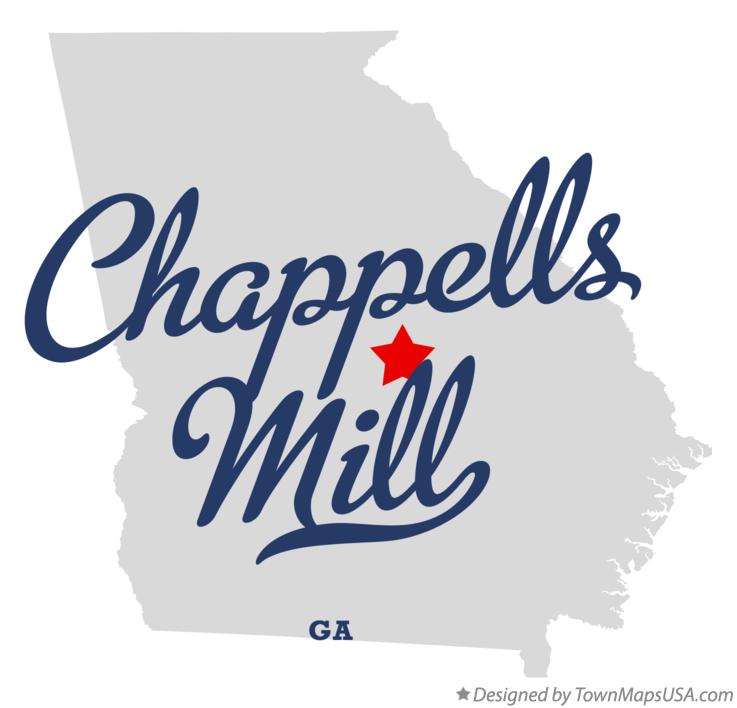 Map of Chappells Mill Georgia GA