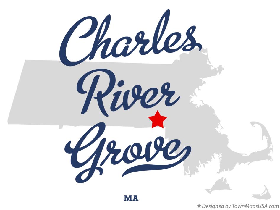 Map of Charles River Grove Massachusetts MA