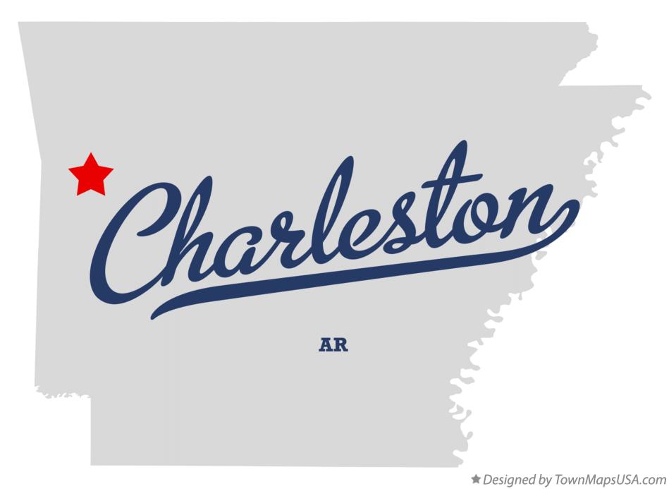 Map of Charleston Arkansas AR