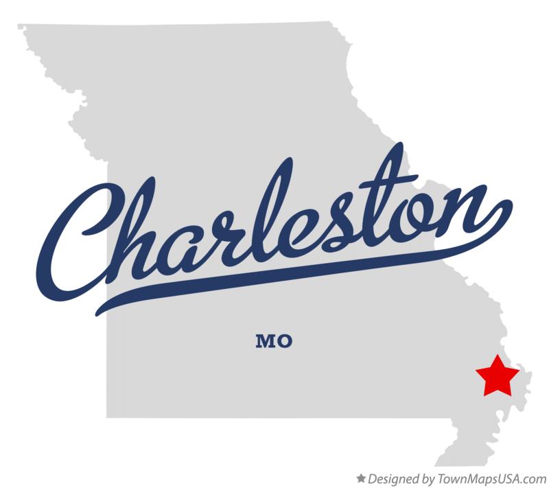 Map of Charleston Missouri MO