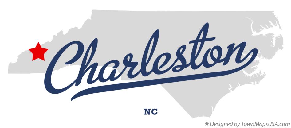 Map of Charleston North Carolina NC