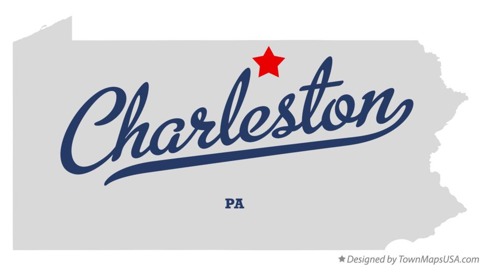 Map of Charleston Pennsylvania PA