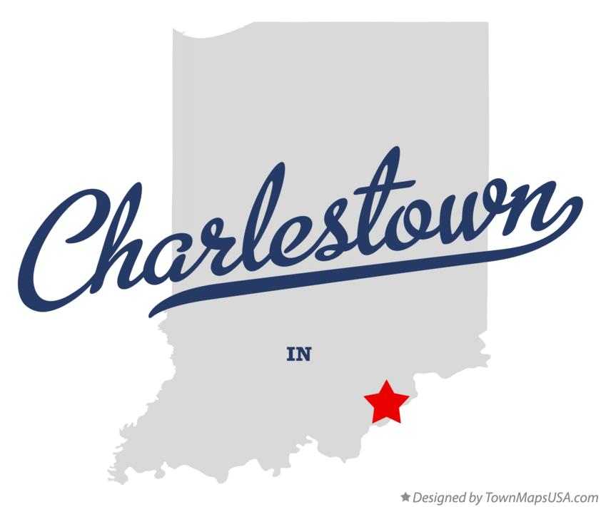 Map of Charlestown Indiana IN