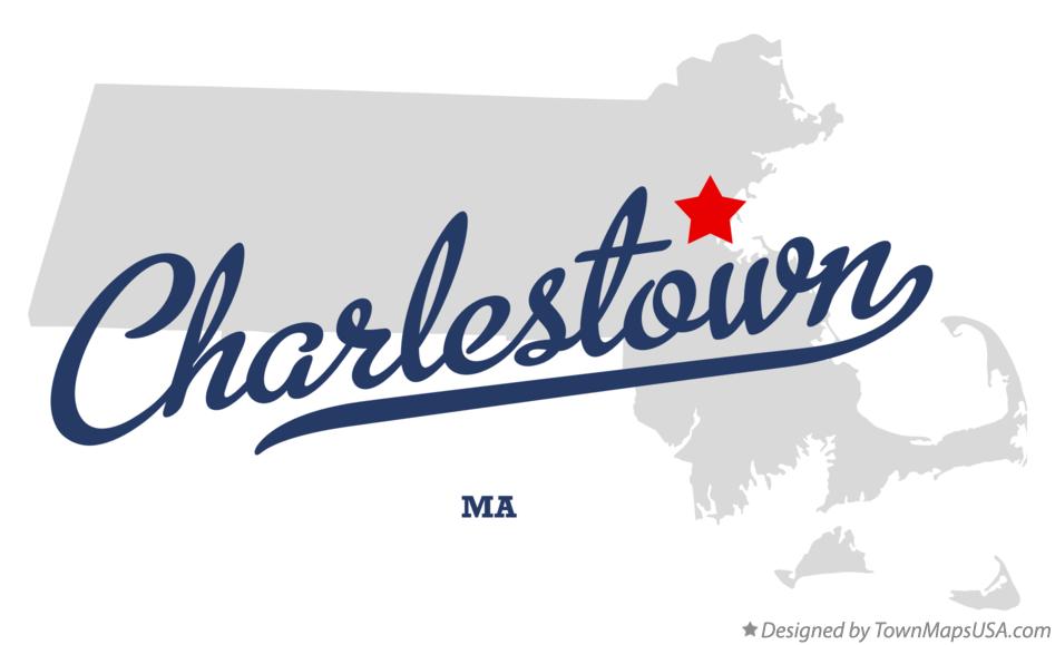 Map of Charlestown Massachusetts MA
