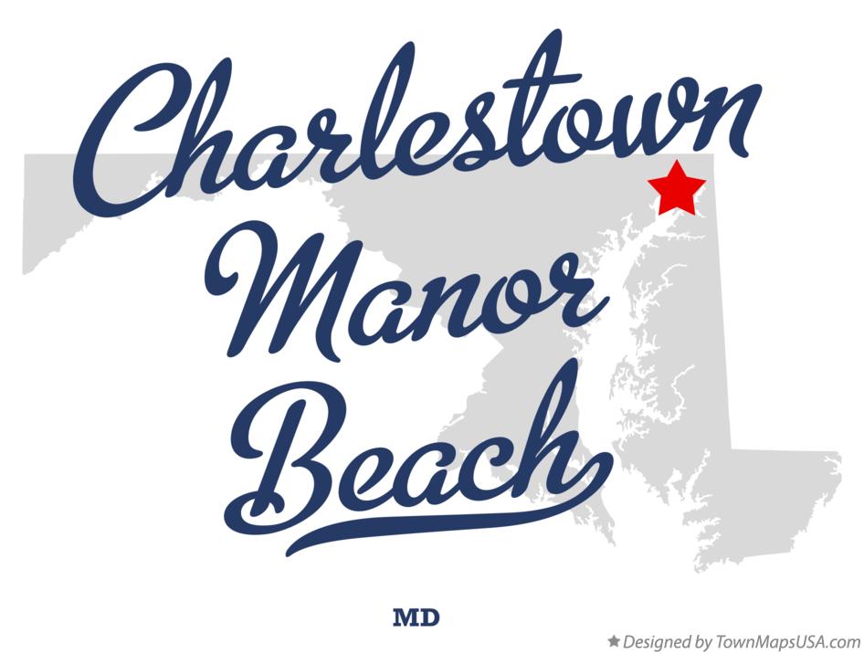 Map of Charlestown Manor Beach Maryland MD